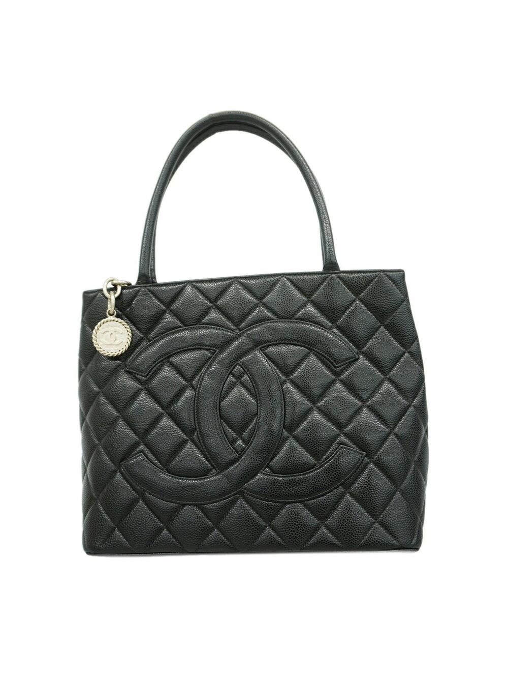 Chanel Medallion Tote Quilted Caviar #375860C20B